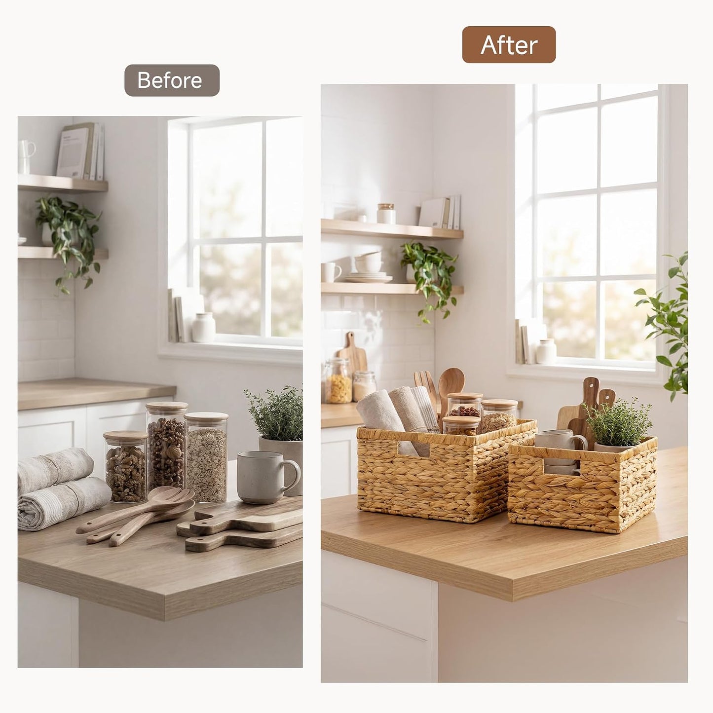Wicker Storage Basket / Natural
