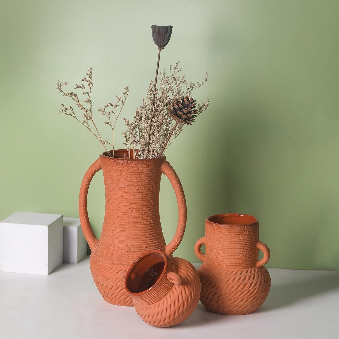 Ceramic Vase for Flower / Terracotta