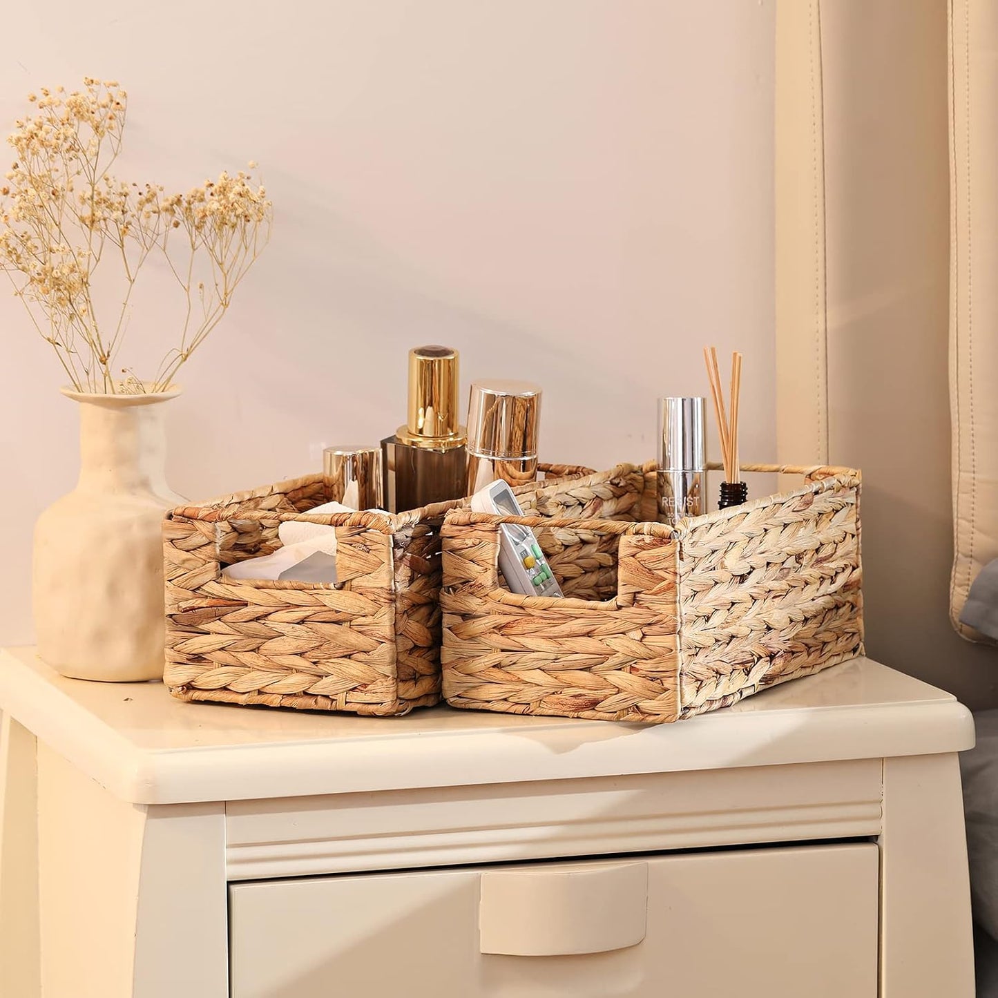 Wicker Storage Basket / Natural / Set of 2