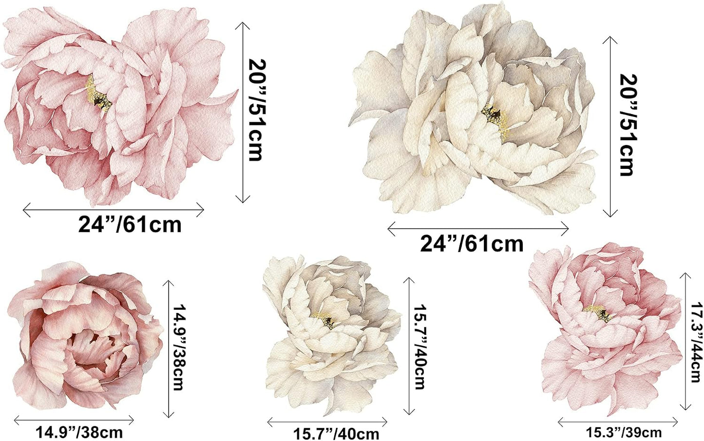 Floral Peonies Wall Decal