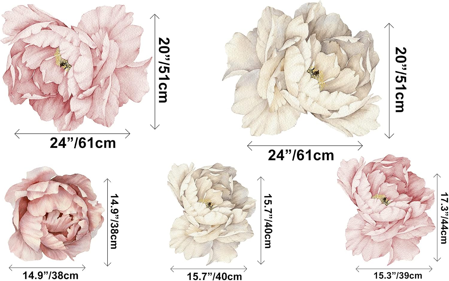 Floral Peonies Wall Decal