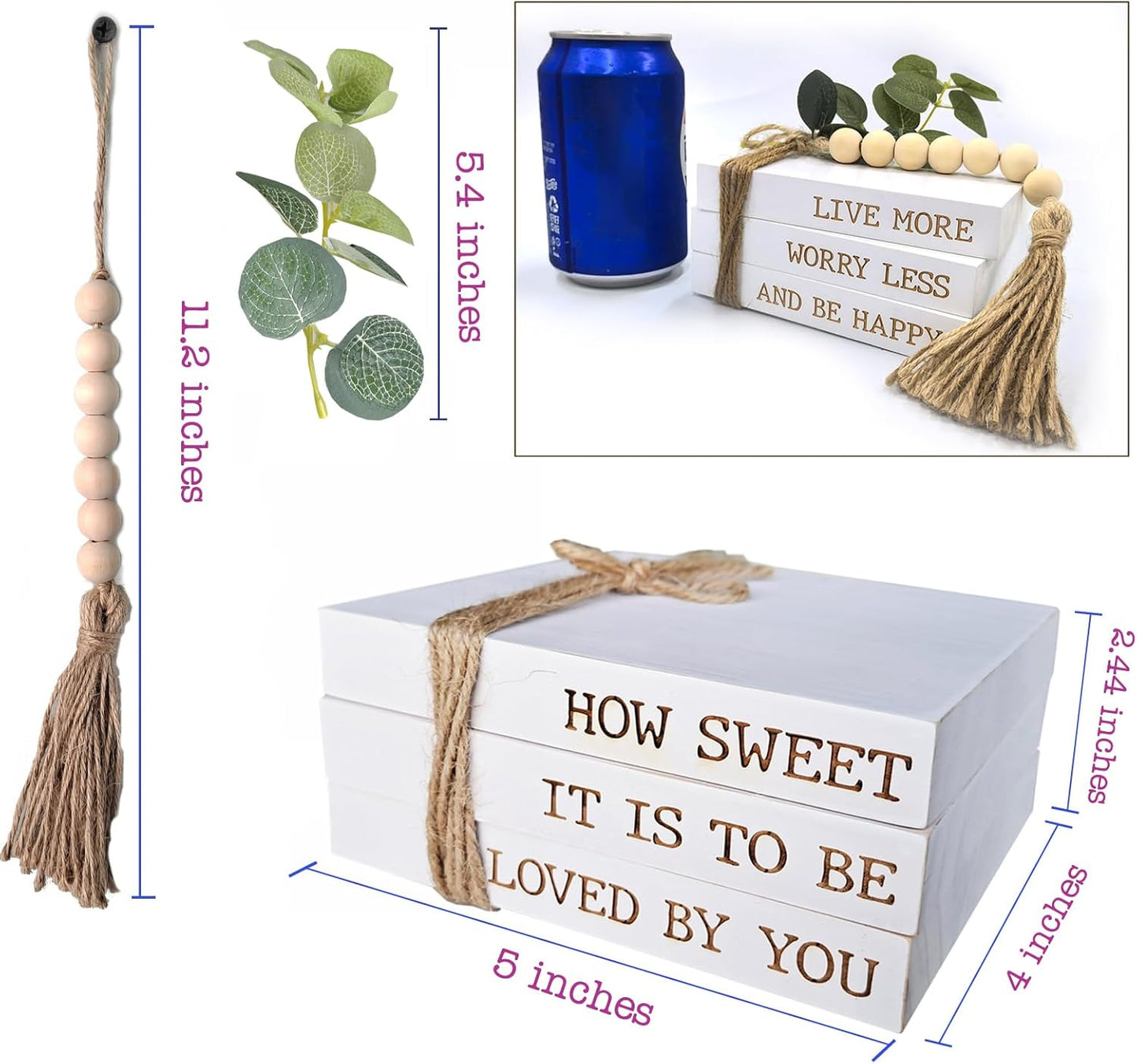 Faux Books for Decoration / Set of 3