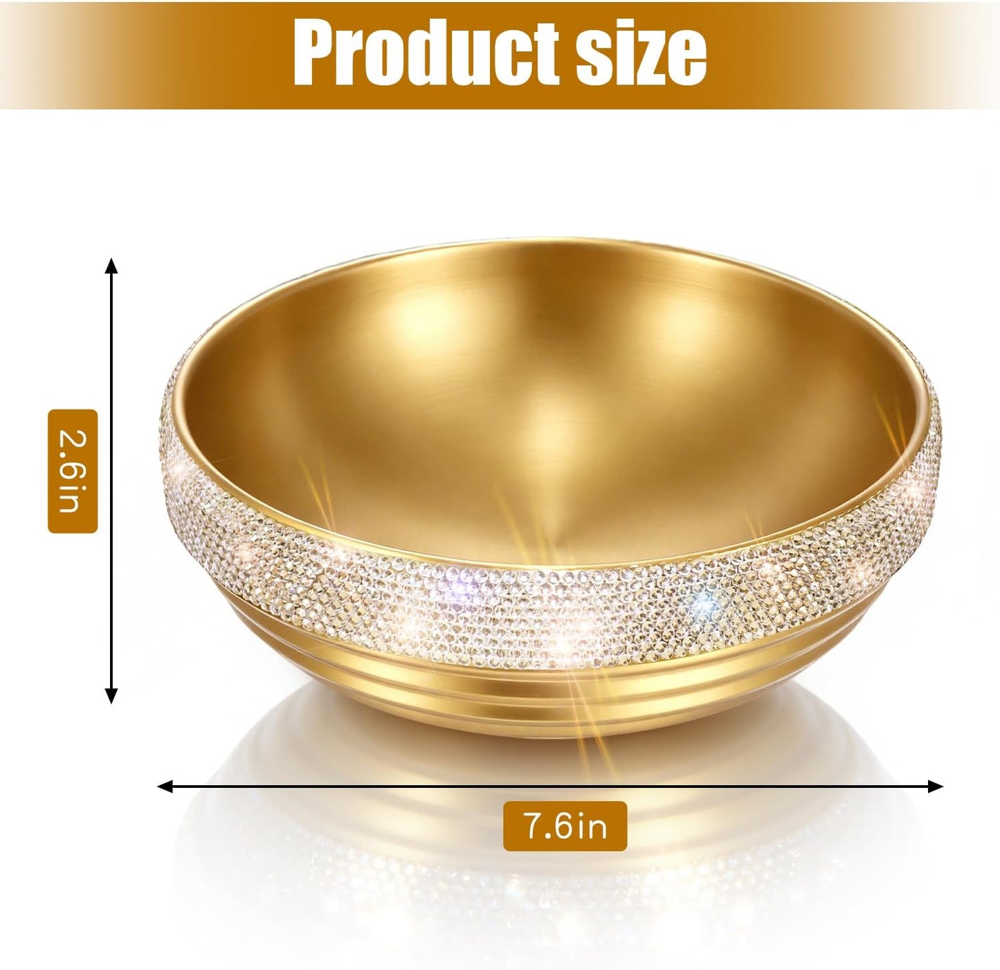 Catch All Bowl Fruit Bowls / Gold
