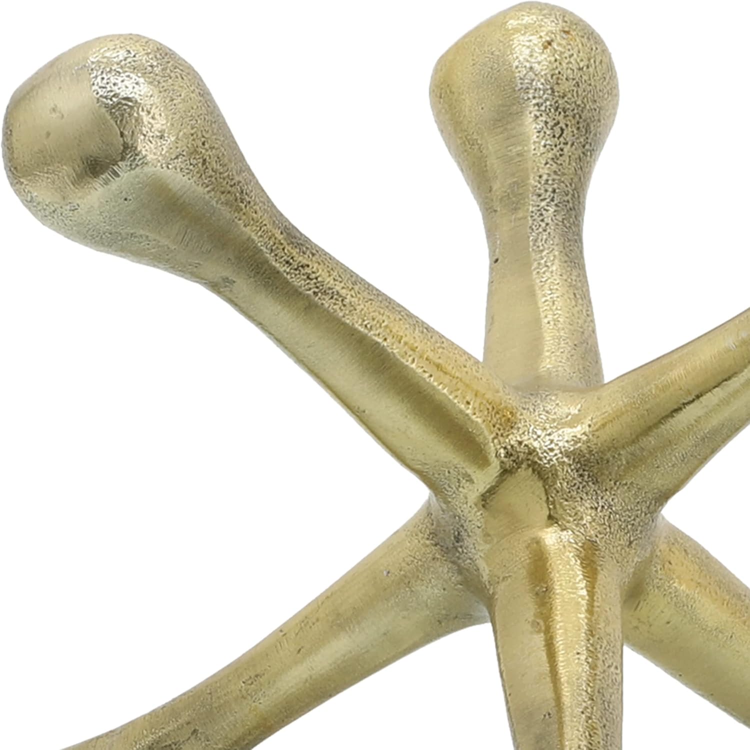 Modern Decorative Sculpture Figurine / 8"H / Gold