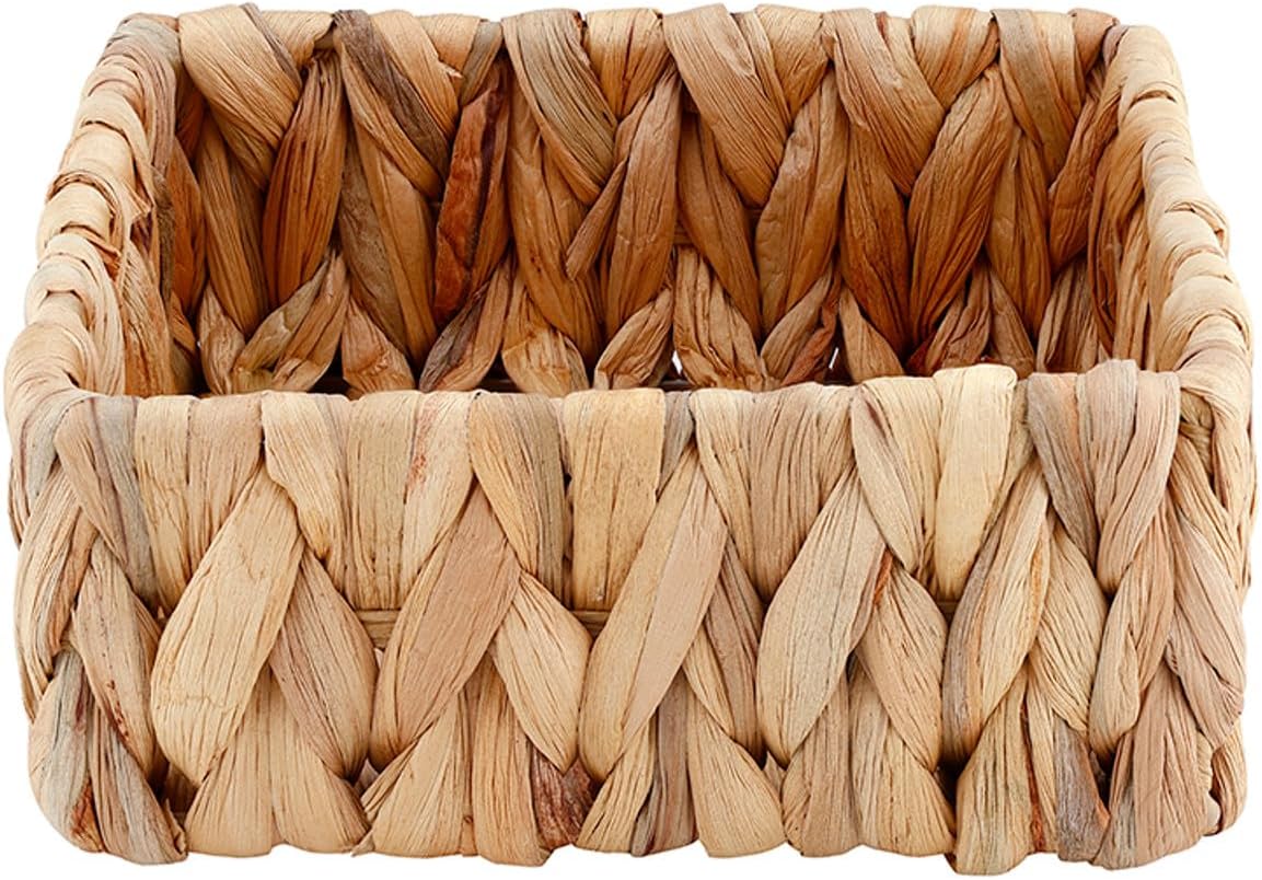 Handcrafted Woven Water Hyacinth Storage Basket for Napkins / Cocktail