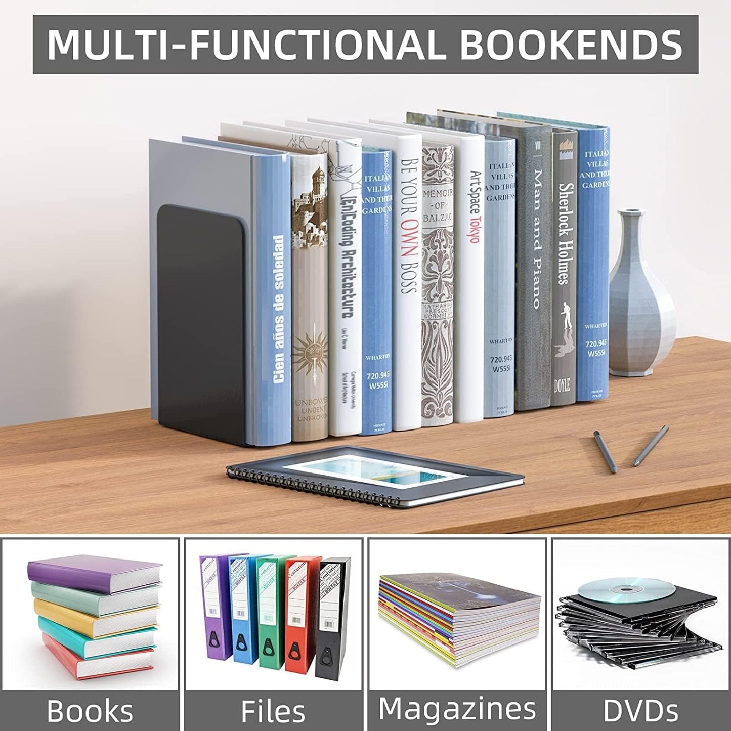 Book Stand & Organizer Set / Black