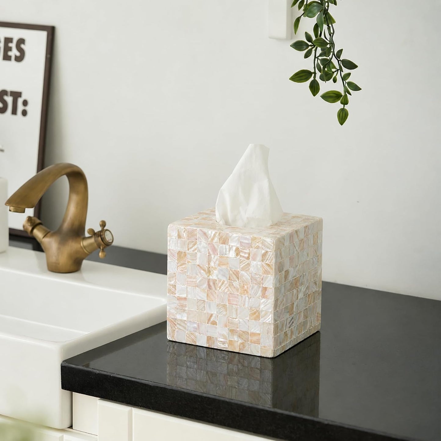 Handcrafted Square Tissue Holder