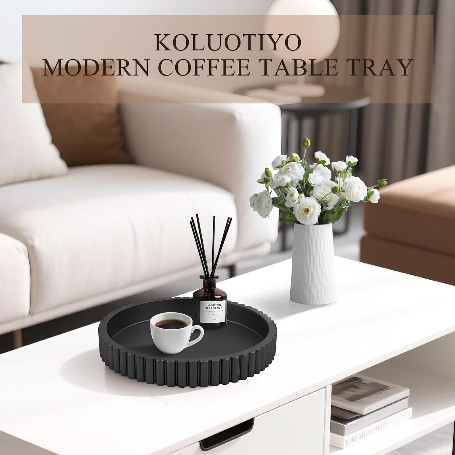 Modern Decorative Trays / Black