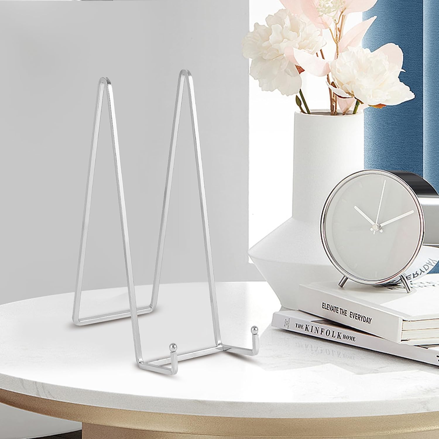 Large Plate Holder Display Stand - 12 inch Super Tall Big Plate Stands for Heavy Duty Display - Metal Picture Frame
