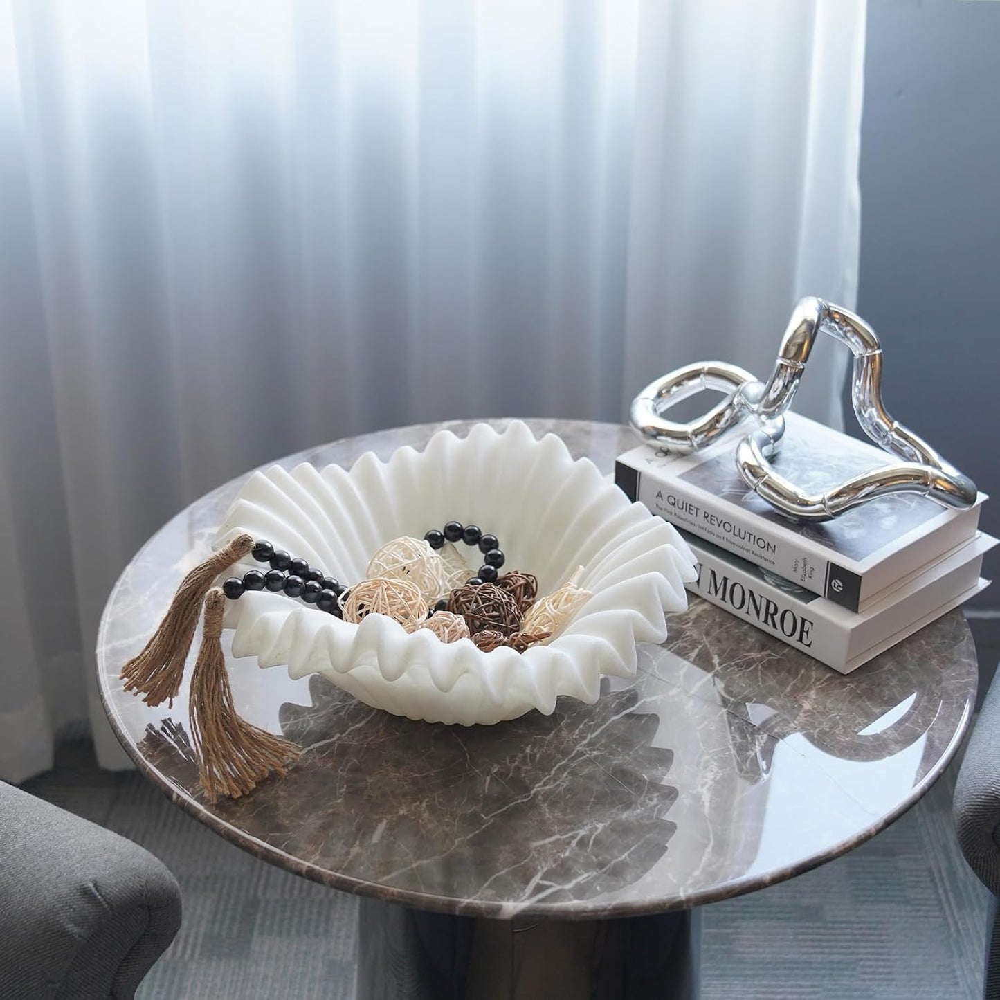 Fruit or Key Holder for Modern / White A