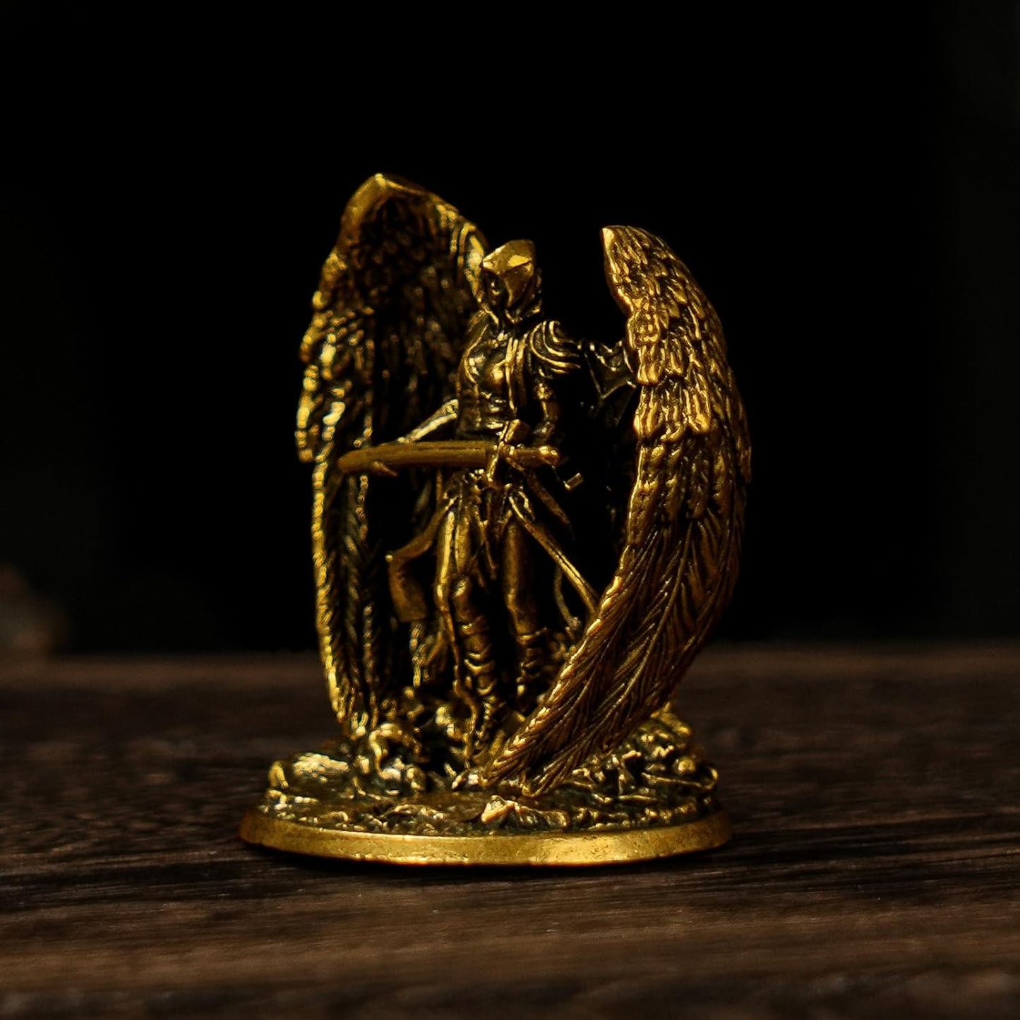 100% Solid Brass Statue / Archangel