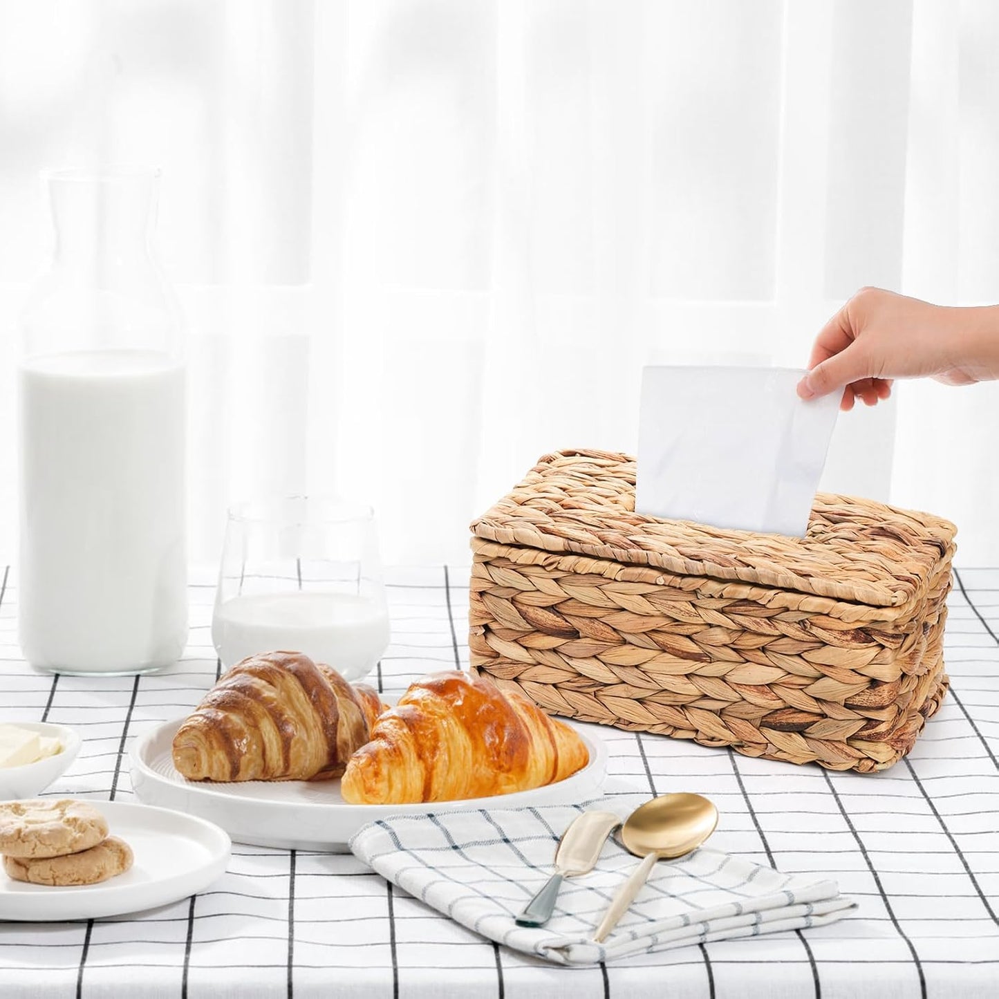Woven Tissue Box Cover