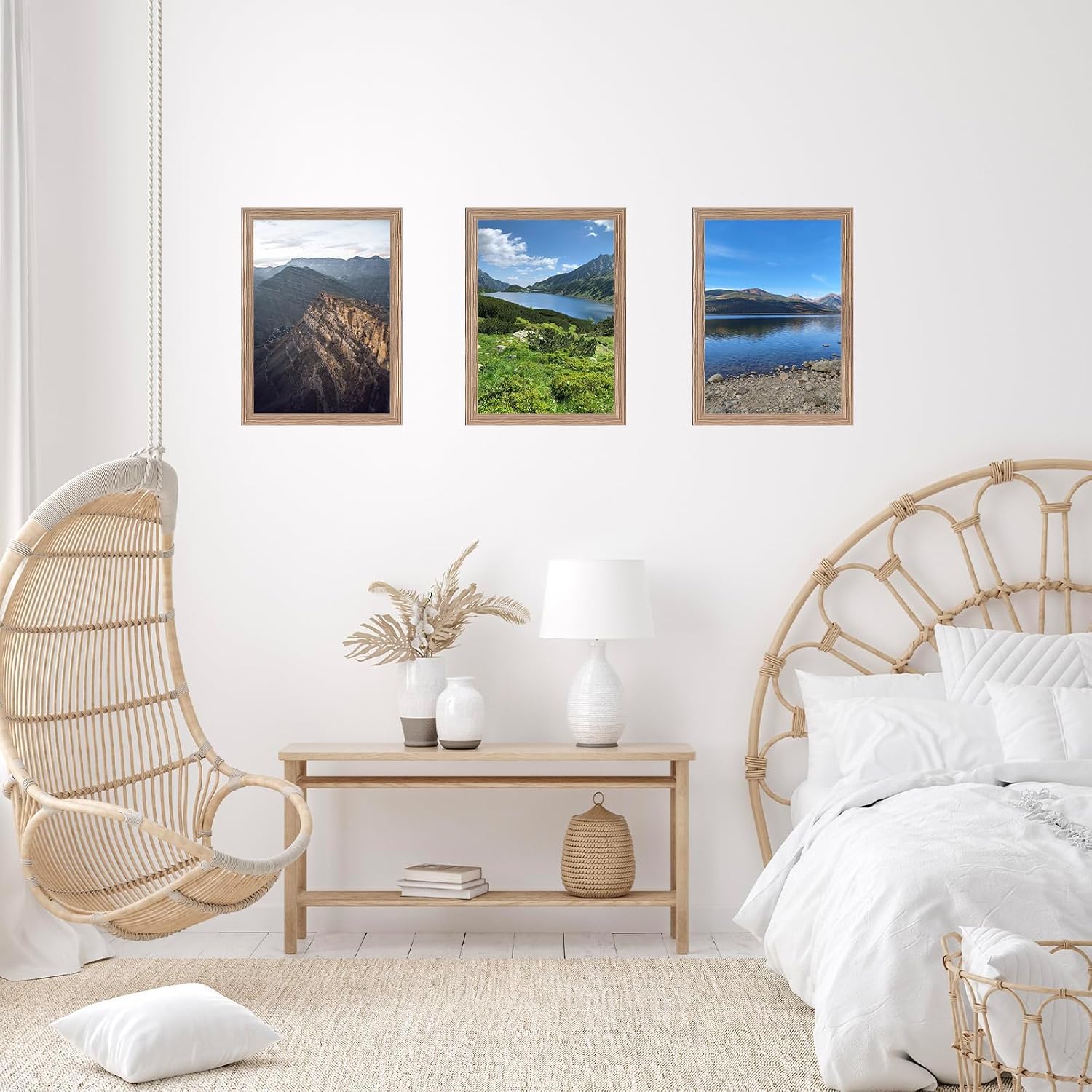 JCJMY 10x14 Picture Frame Set of 4 for 30 x 40cm Diamond Art Painting, Wall Mounting Horizontally or Vertically, 10 x