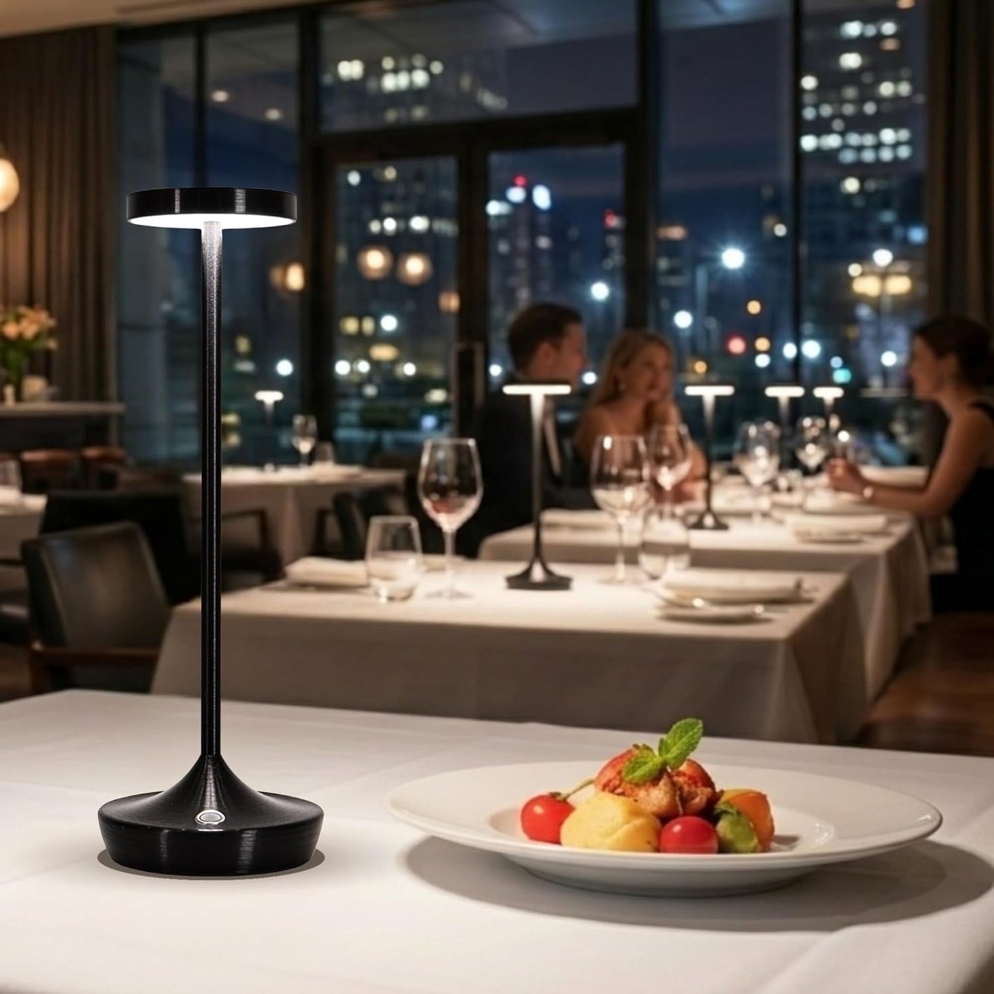 Cordless LED Table Lamps, Rechargeable 6000mAh, 72H Runtime, Waterproof | Stepless Touch Dimming with 3 Color Modes &