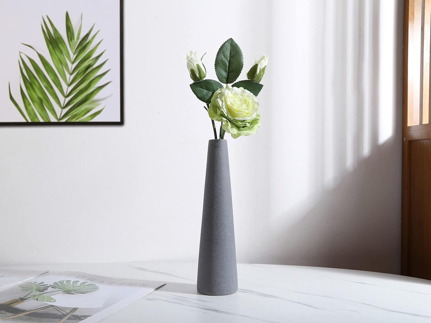 Ceramic Vases / Modern Home Decor Ceramic Vase / Gray