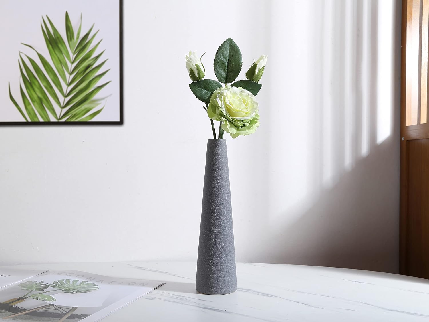 Ceramic Vases / Modern Home Decor Ceramic Vase / Gray