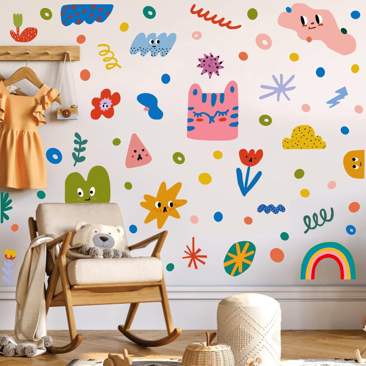 Colorful Abstract Wall Stickers / Shape