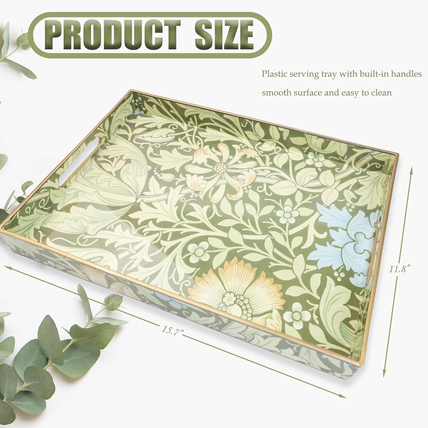 Serving Tray / Plastic Decorative Tray / Multi C