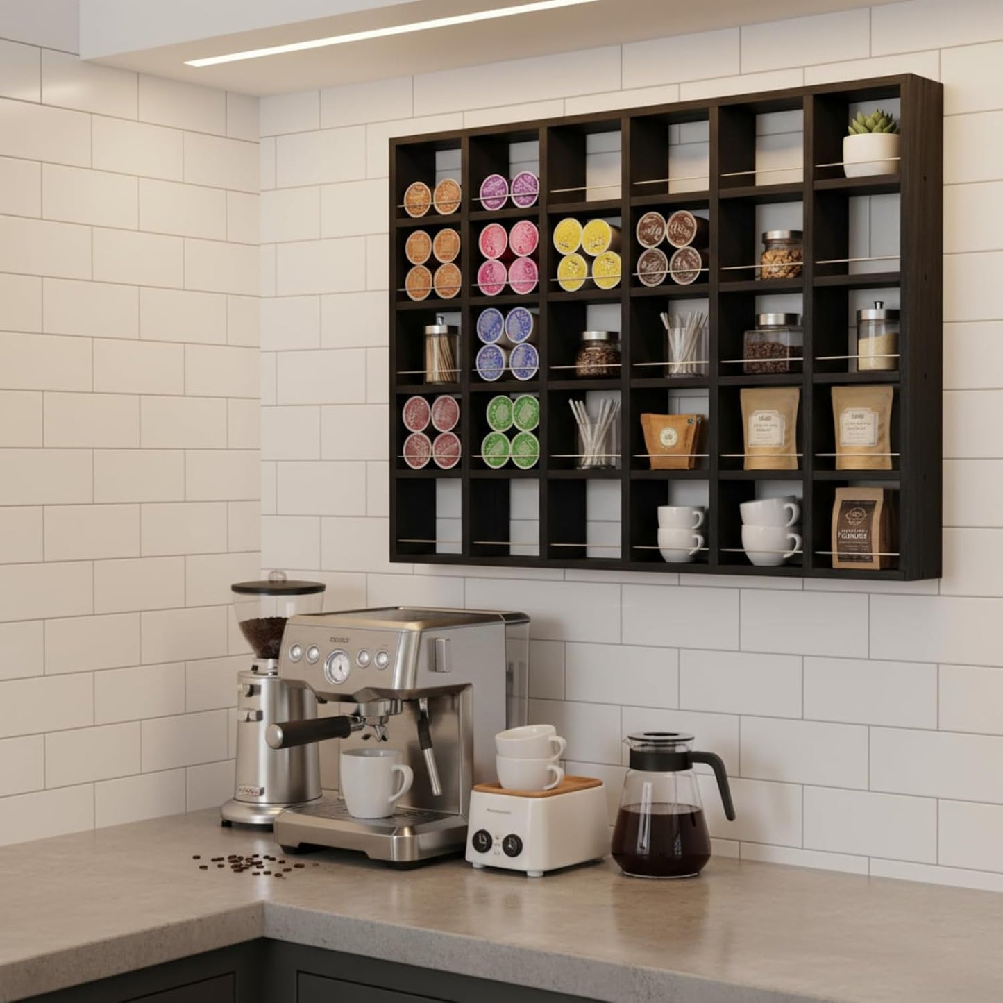 Oversize Coffee Mug Display Rack Wooden Shelves Rustic Shot Glass Display Case Travel Mug Shelf Wall Mounted Rack