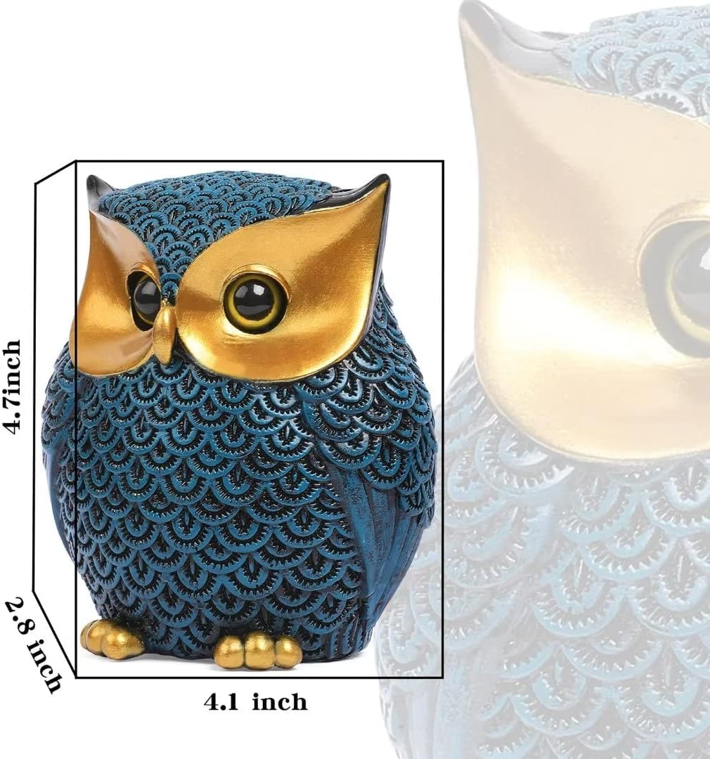 Owl Figurines Home Decor Accents Small Décor Items / Style1-blue