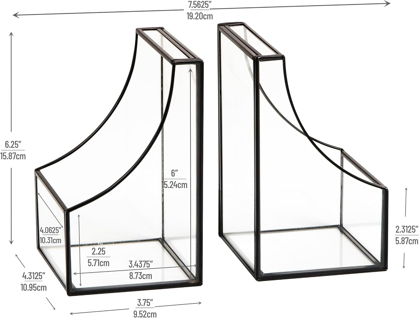 Modern Organizer for Desk or Shelf / Black