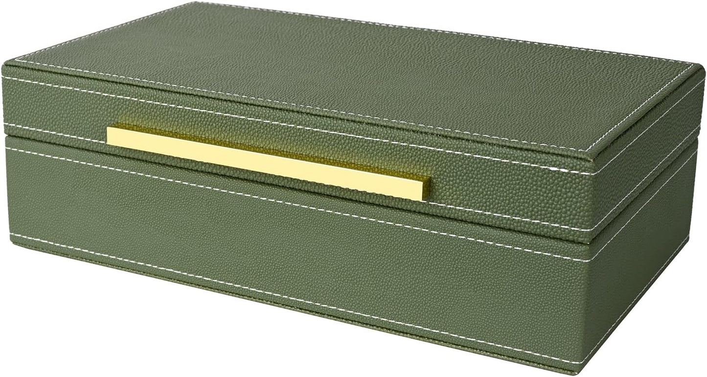 Keepsake And Memory Storage Decorative Boxes / 11 In / Green