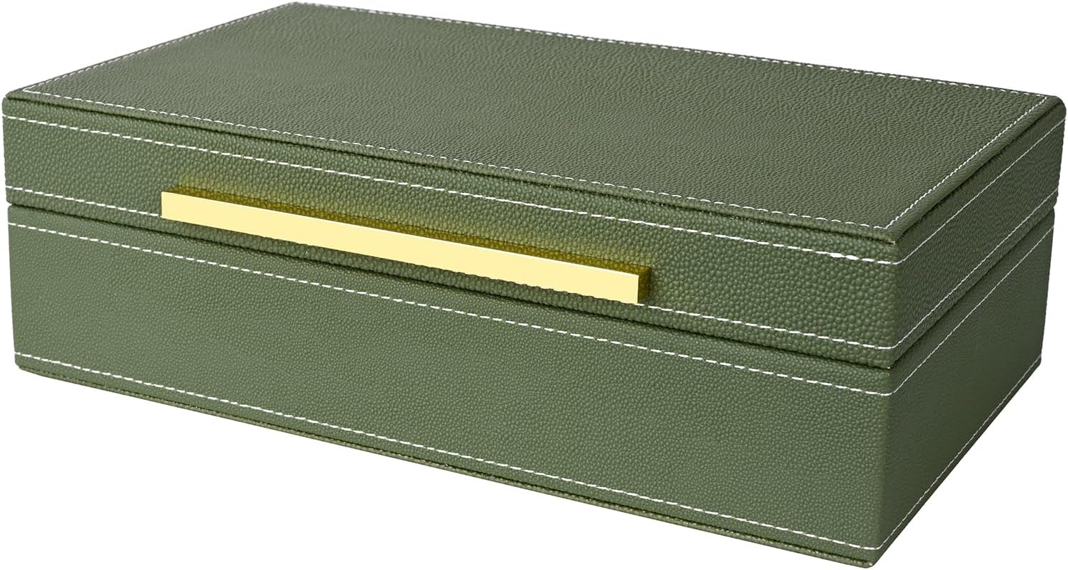 Keepsake And Memory Storage Decorative Boxes / 11 In / Green