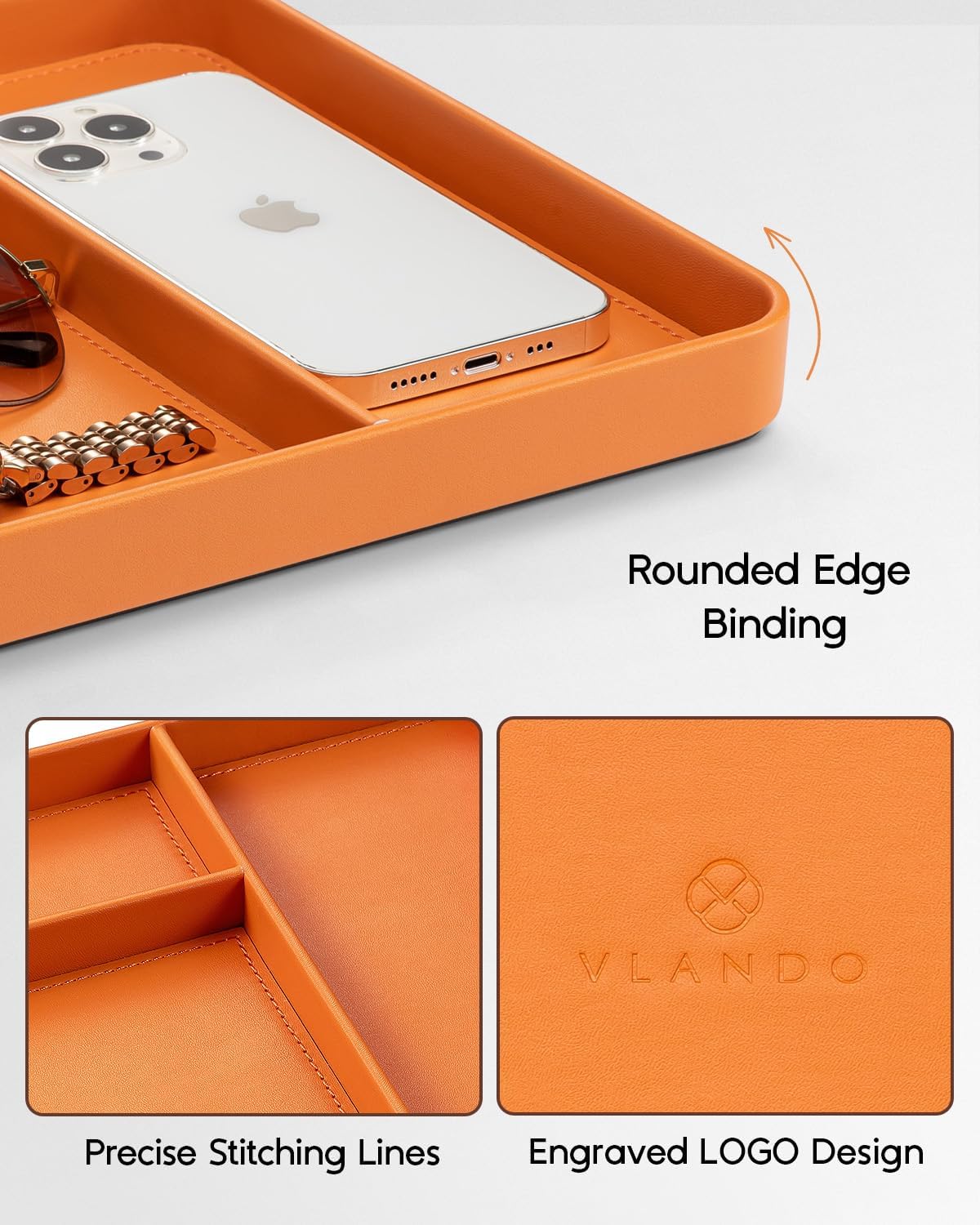 Valet Tray Organizer / Orange