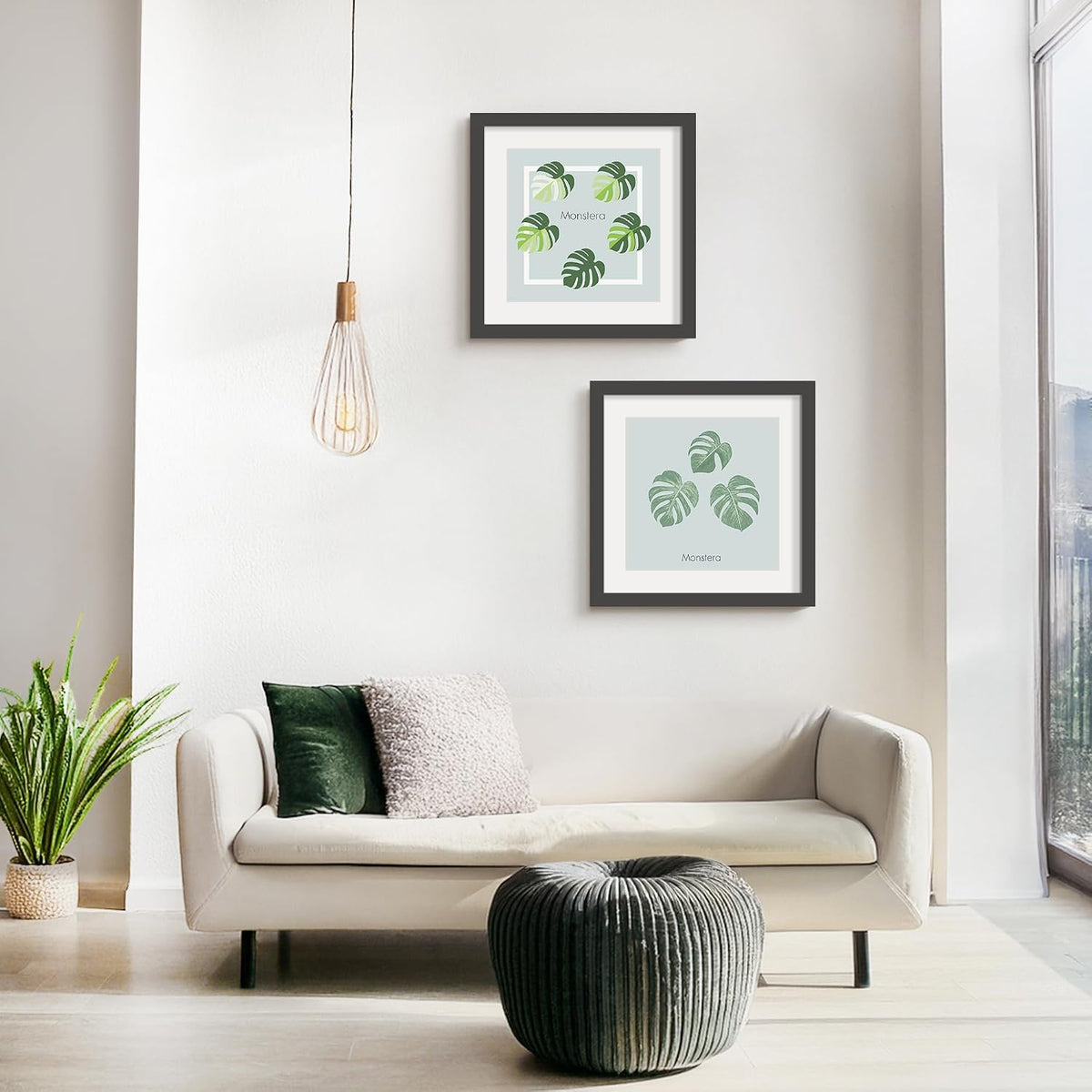 20x20 Black Picture Frame, Poster Frame for Wall, 3 Pack. | Fits 16x16 Photos With Mat or 20x20 Without Mat, Square