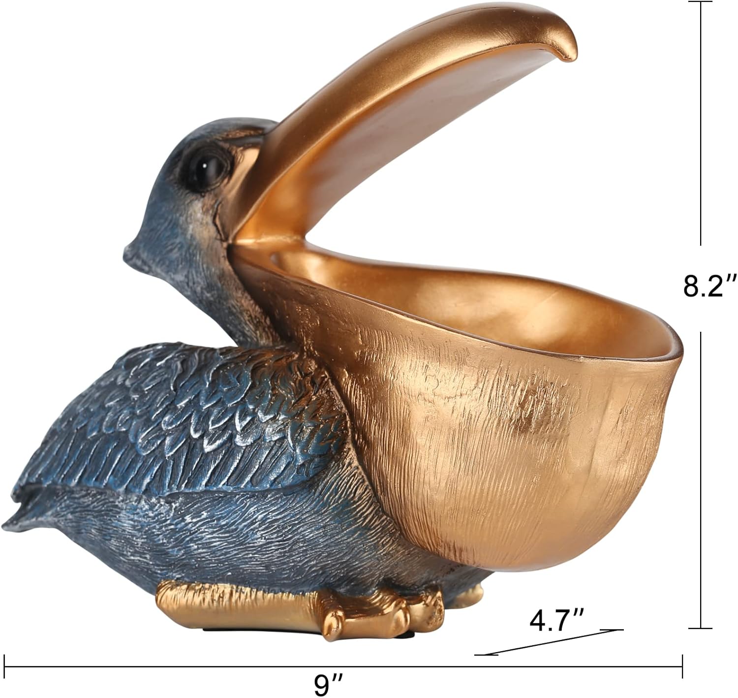 Modern Key Holder for Pelican / Golden Blue