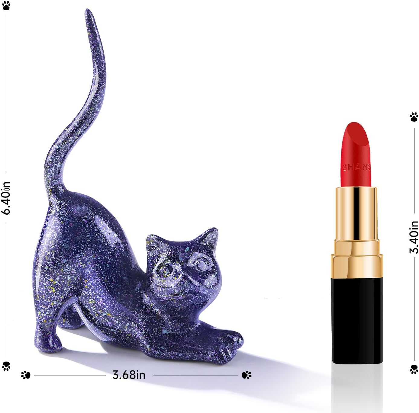 Ring Holder Ring Stand Organizer / Purple Cat