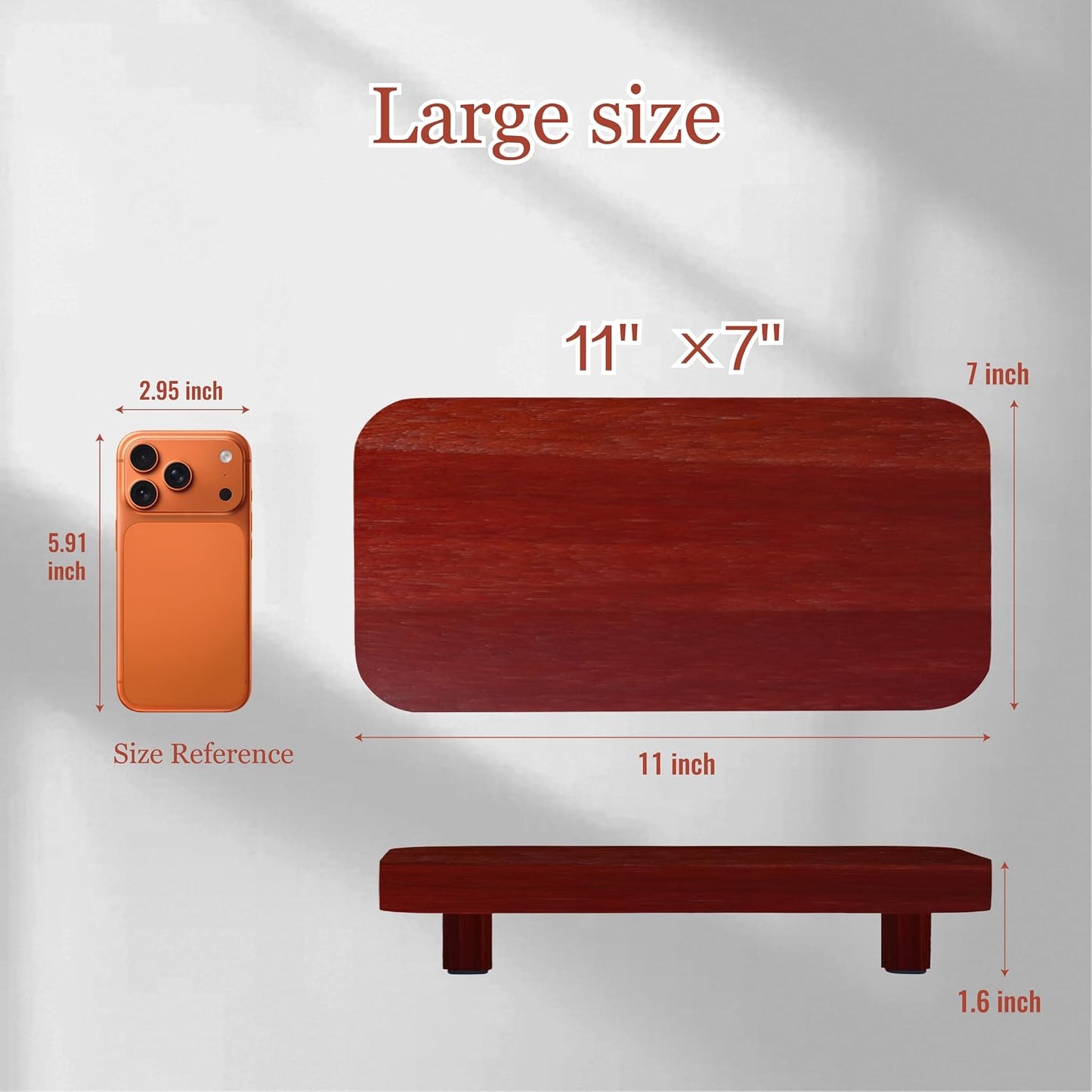 Farmhouse Decorative Tray Soap Holder / Red Brown / X:11*7