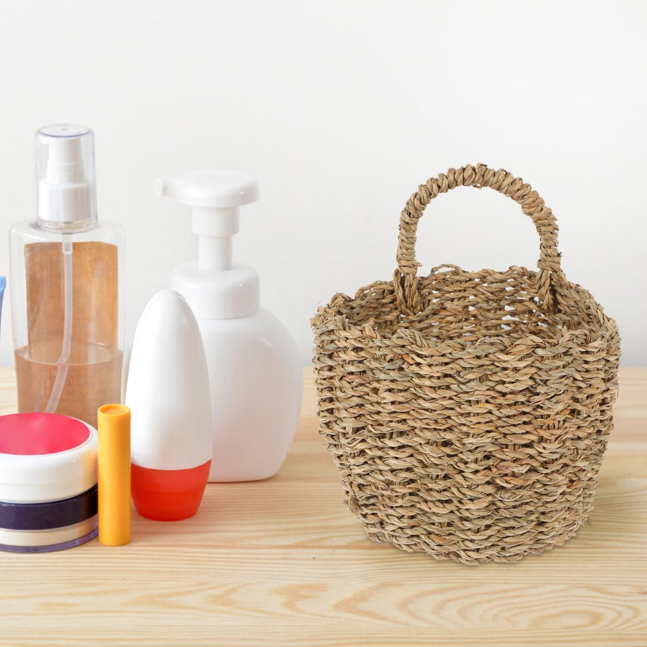 Woven Hanging Storage Basket / 7.87 x 5.51