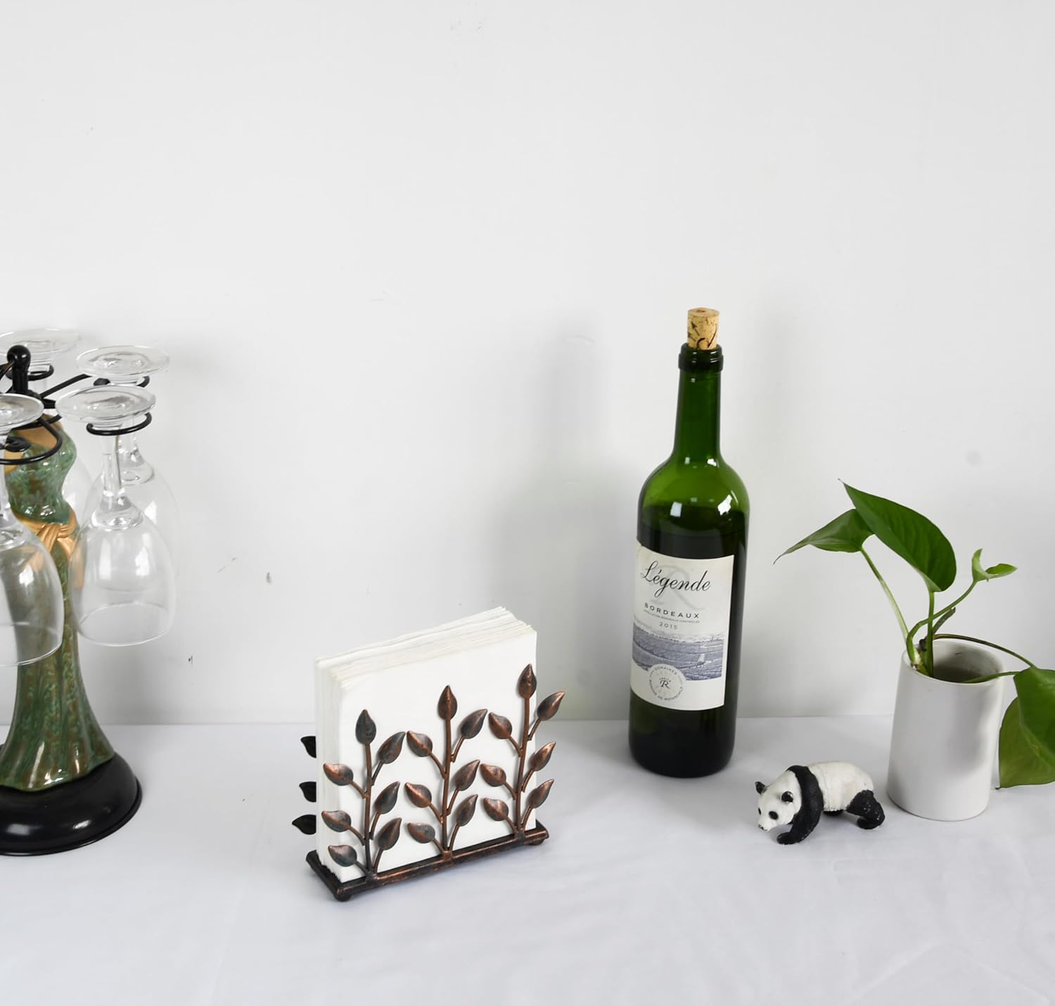 Antique Metal Cooper Green Napkin Holder / W Cooper Green / One Size