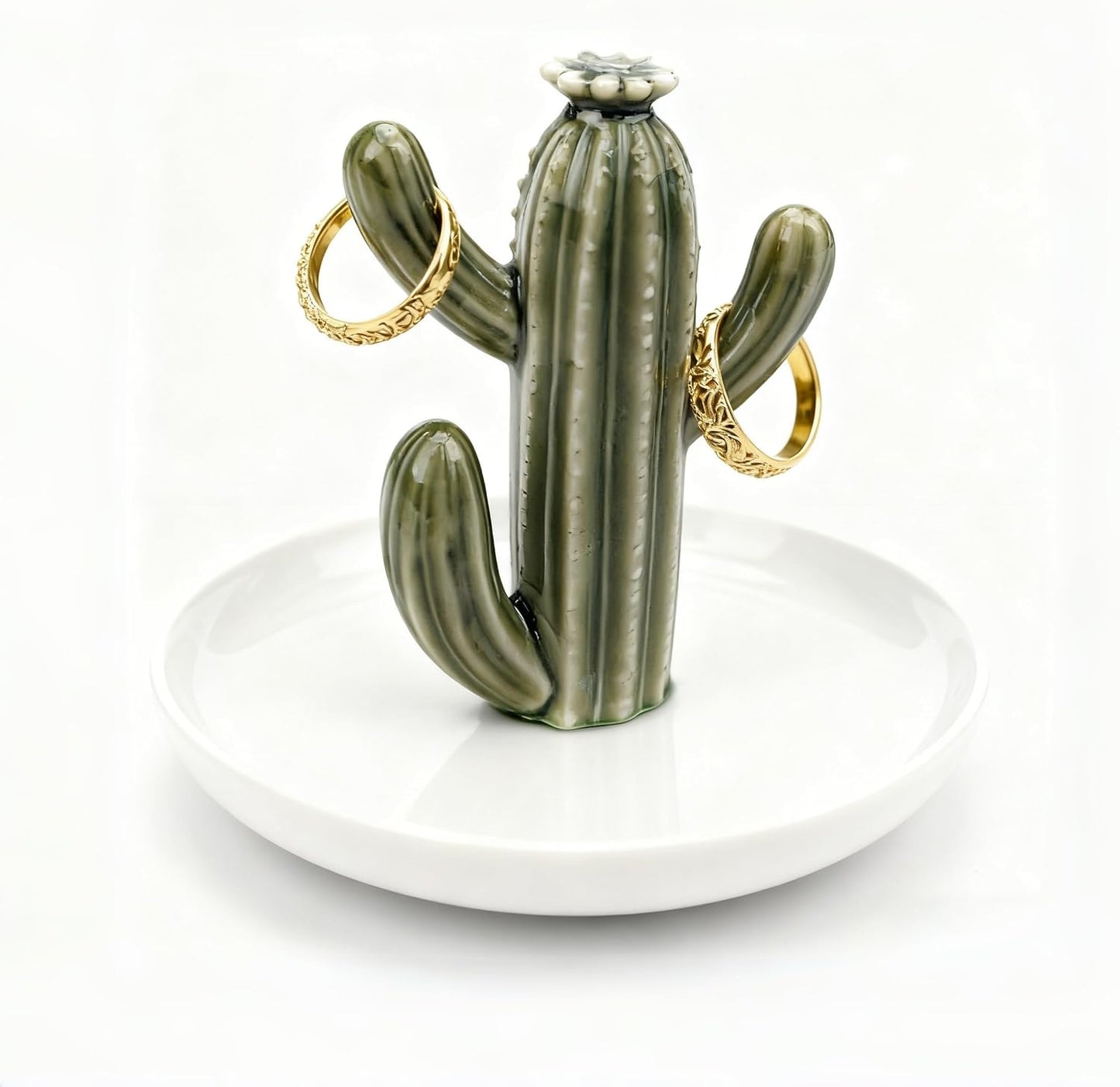 Ceramic Decorative Jewelry Tray Trinket Dish