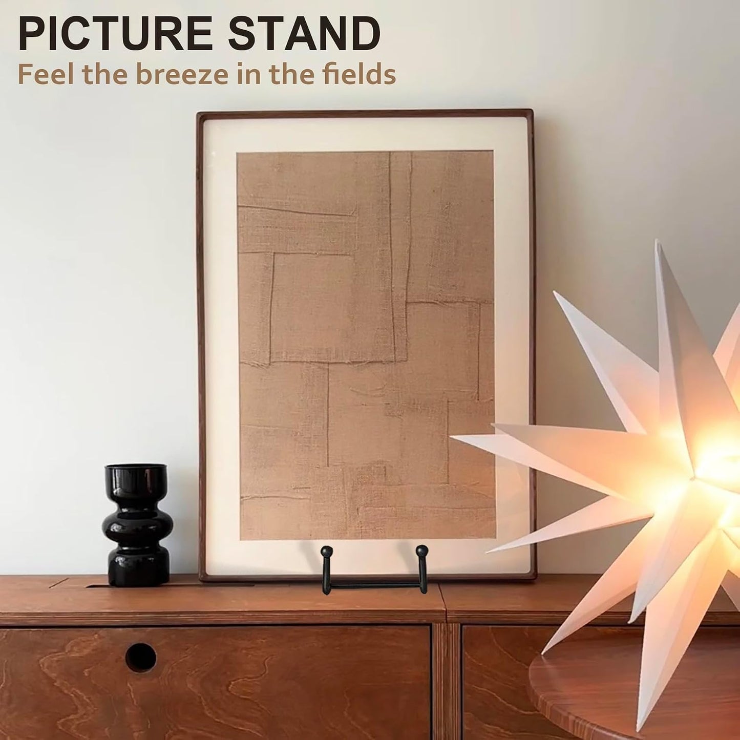 Hoewina 3 Pack 12 Inch Plate Stands for Display, Plate Holder Display Stand | Metal Frame holder stand for Book