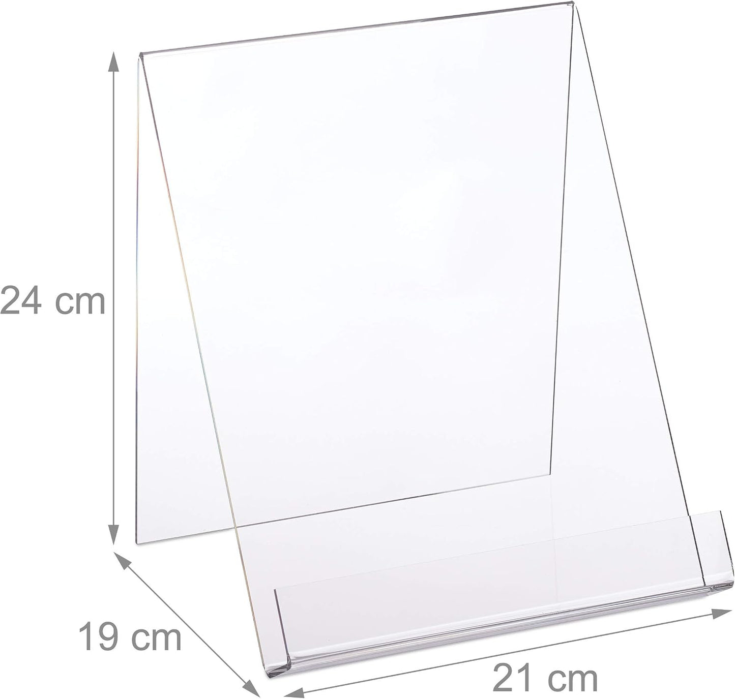 bookends / cookbook holder / Clear / 24 x 21 x 19 / Set of 4