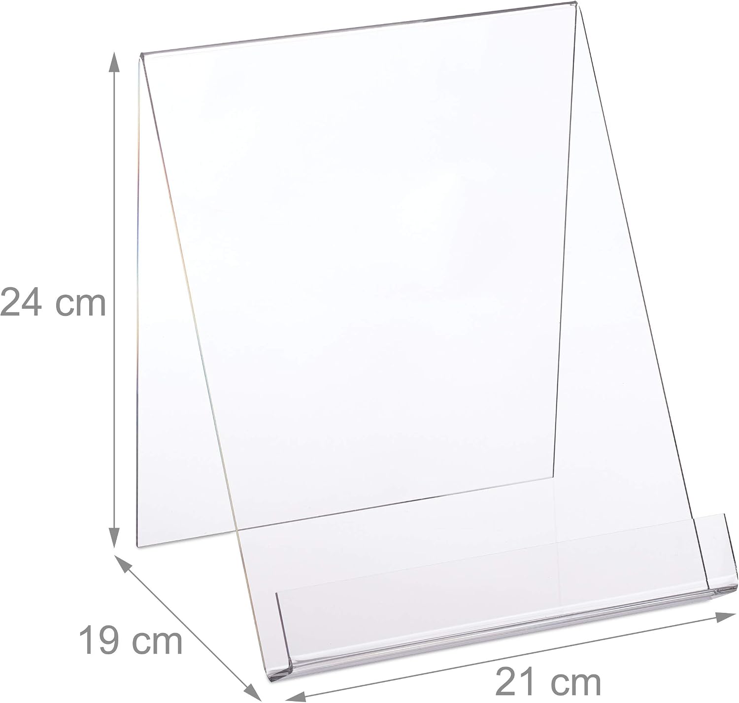 bookends / cookbook holder / Clear / 24 x 21 x 19 / Set of 4