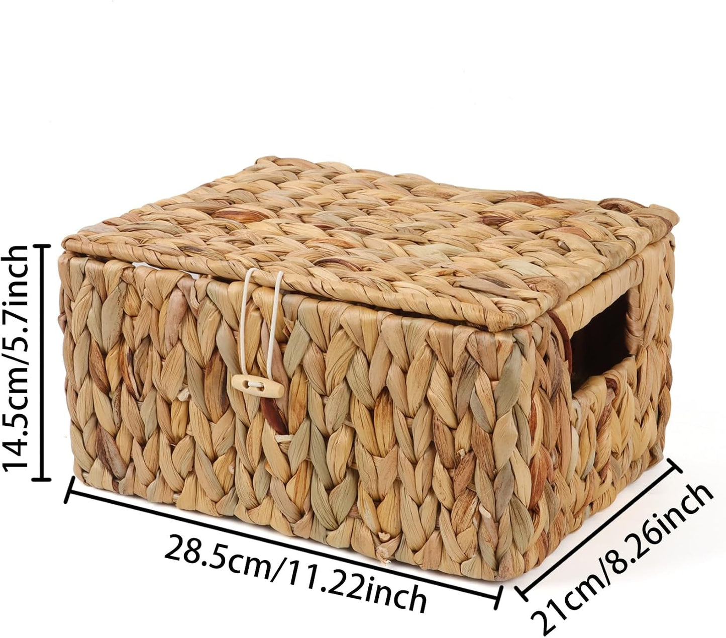 Wicker Shelf Baskets / Natural / Small