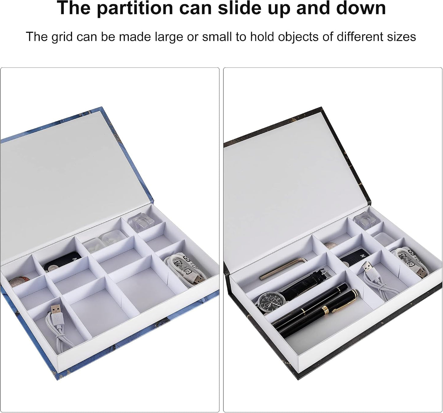 Faux Book for Decoration Storage Box / Z111 / Set of 3