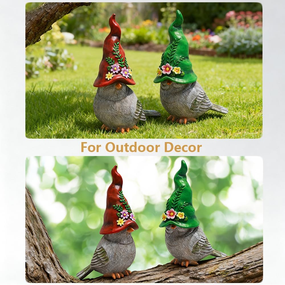 Bird Statues Bird Sculptures Garden Decor Bird Figurines Home Decor Decorative Bird / Set of 2