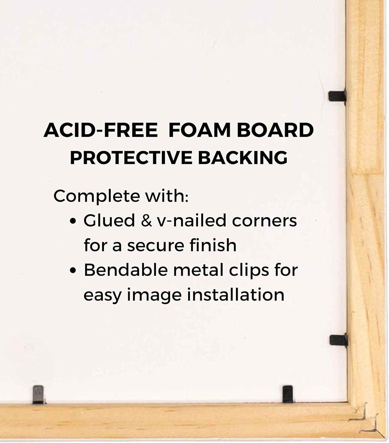 16x20 Shadow Box Black Solid Wood Frames Depth of 3/4" Includes UV Acrylic Plexiglass, Acid Free Backing and Hanging