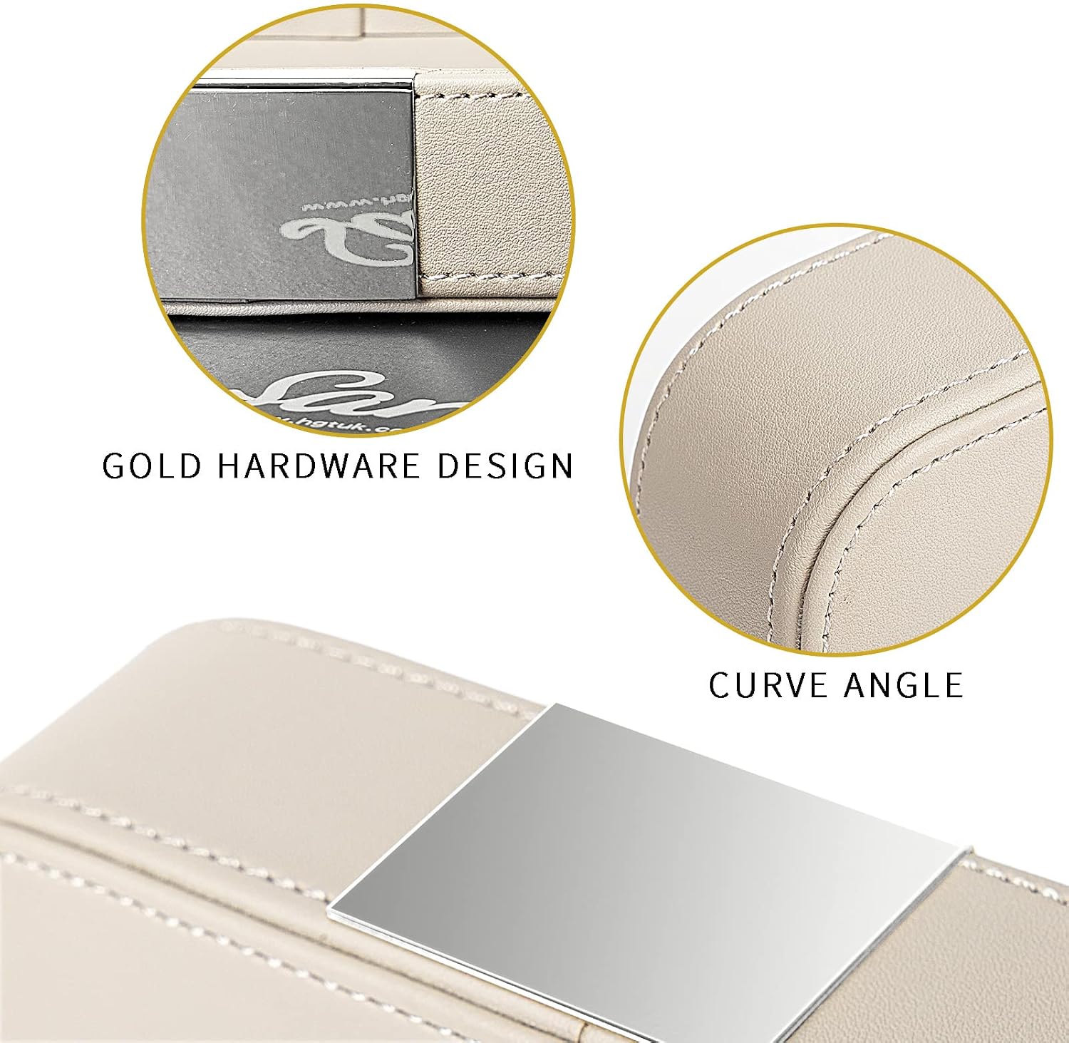 Leather Tray Organizer Valet Tray Key Tray for Entryway Table Desktop Storage / 9 x 6.2 x 2.2 / Grey