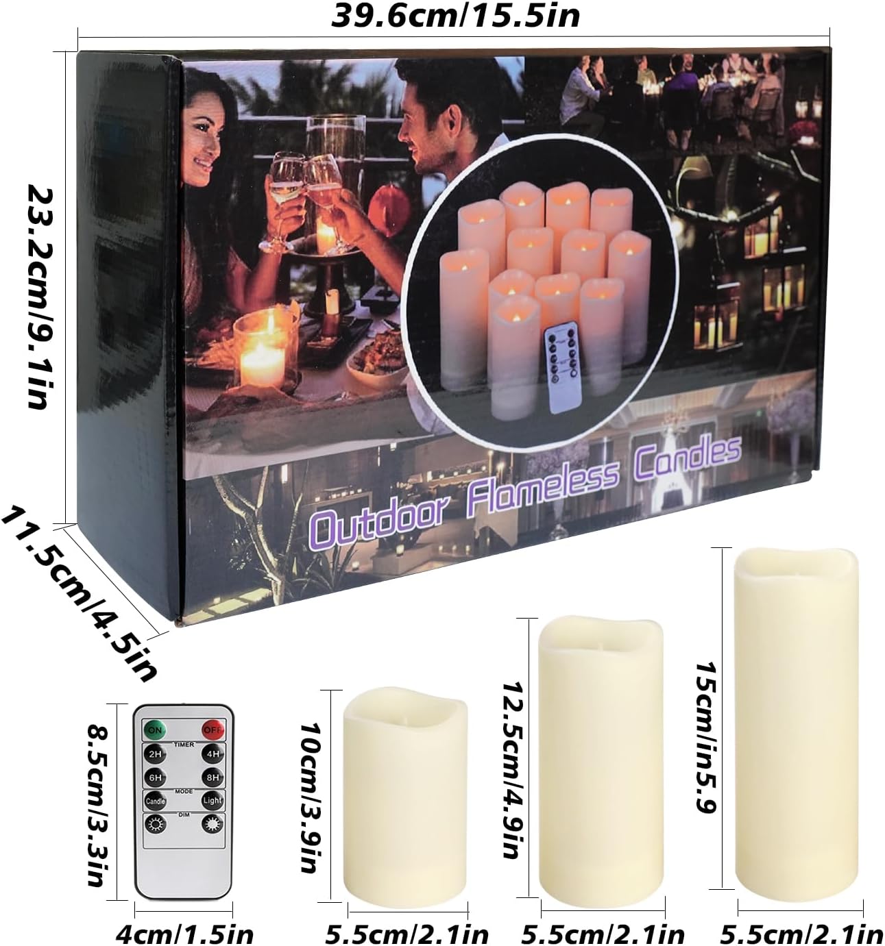 24-Pack LED Flameless Candles with Remote Control - Perfect for Home, Parties, and Special Occasions - Create a Magical