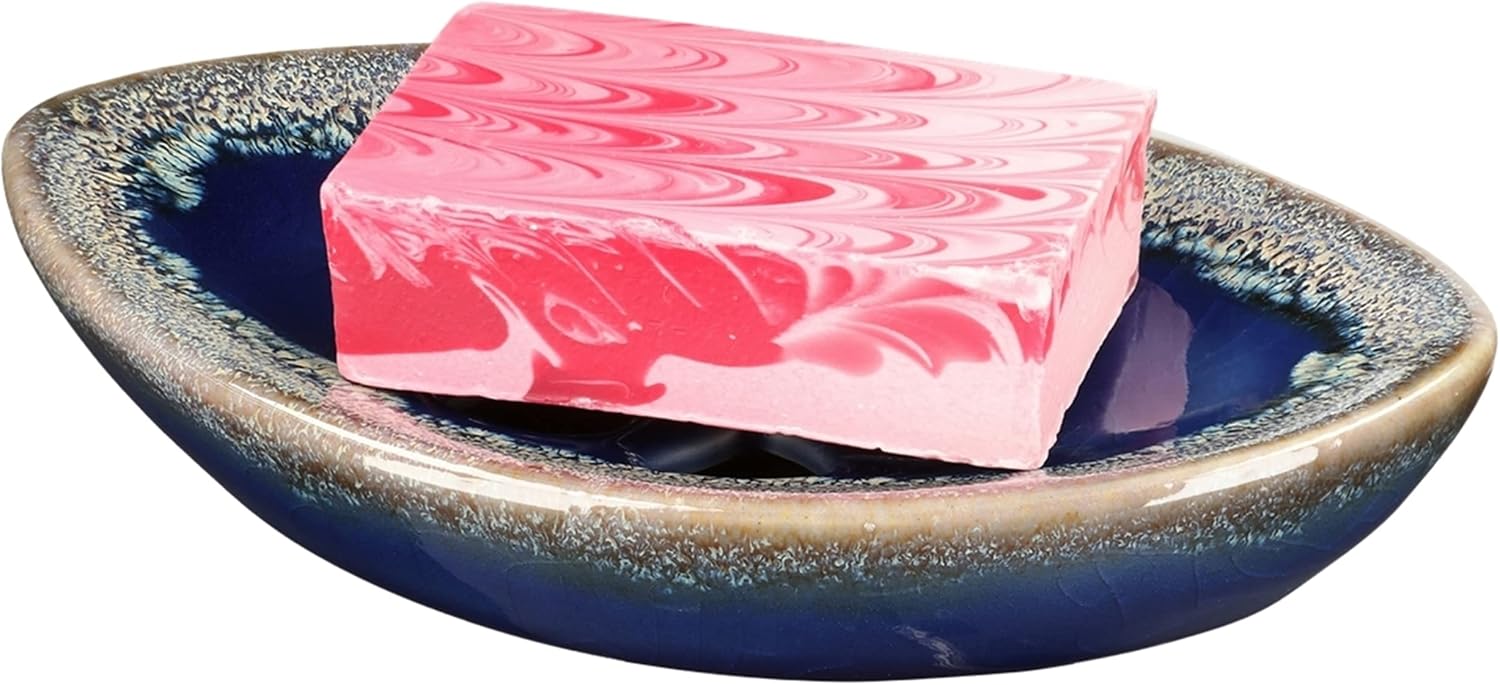 Self Draining Tray for Bar Soap / Blue