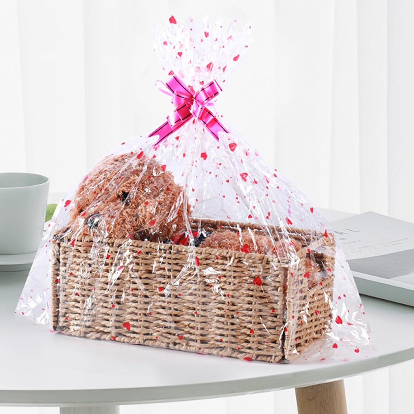 Wicker Storage Basket / Natural / 11.2"D x 6.1"W x 4.8"H / Set of 2