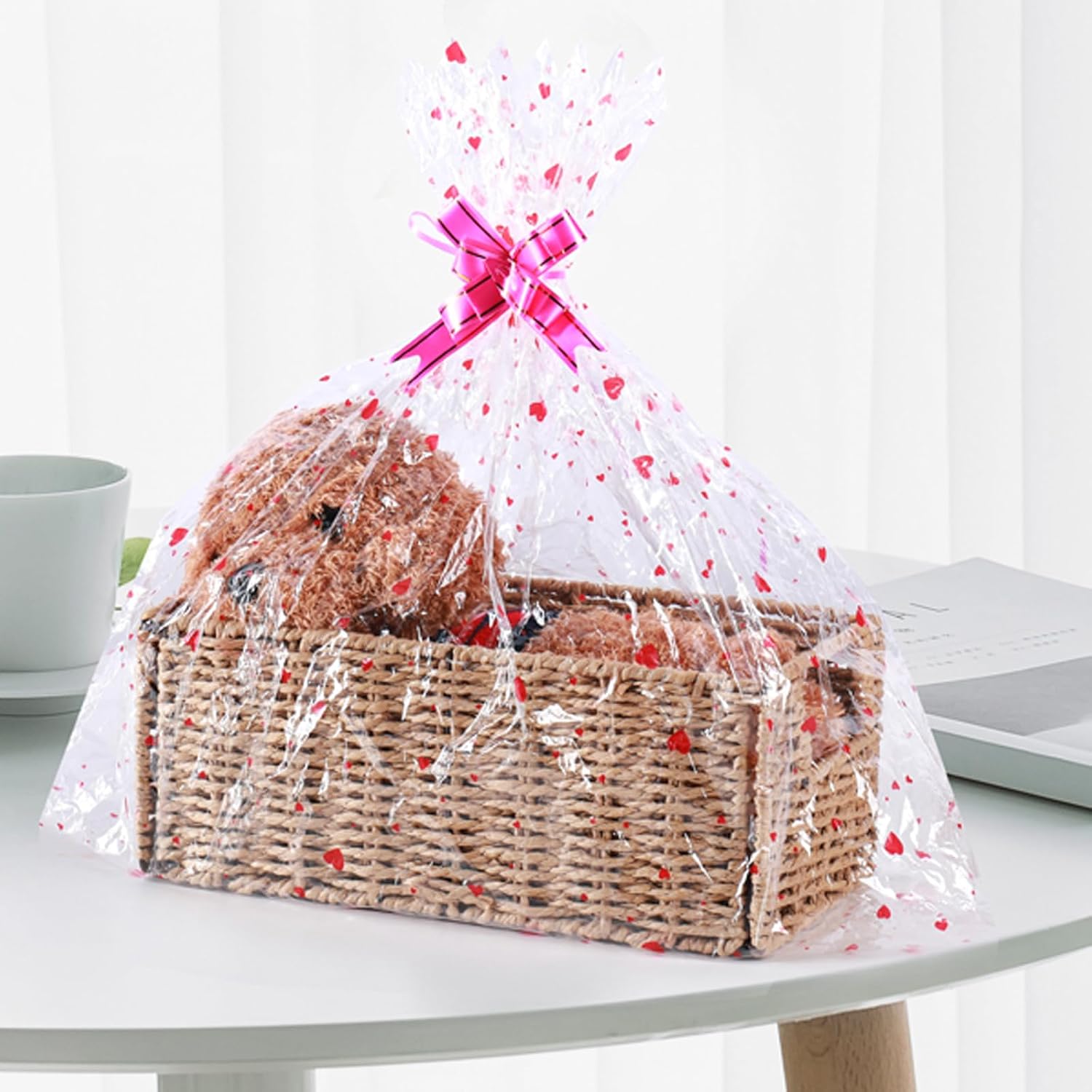 Wicker Storage Basket / Natural / 11.2"D x 6.1"W x 4.8"H / Set of 2