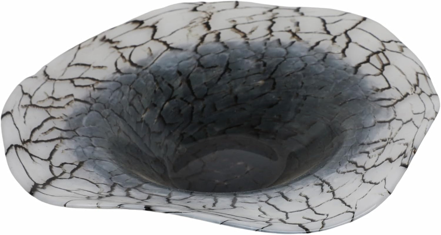 Modern Abstract Glass Decorative Bowl