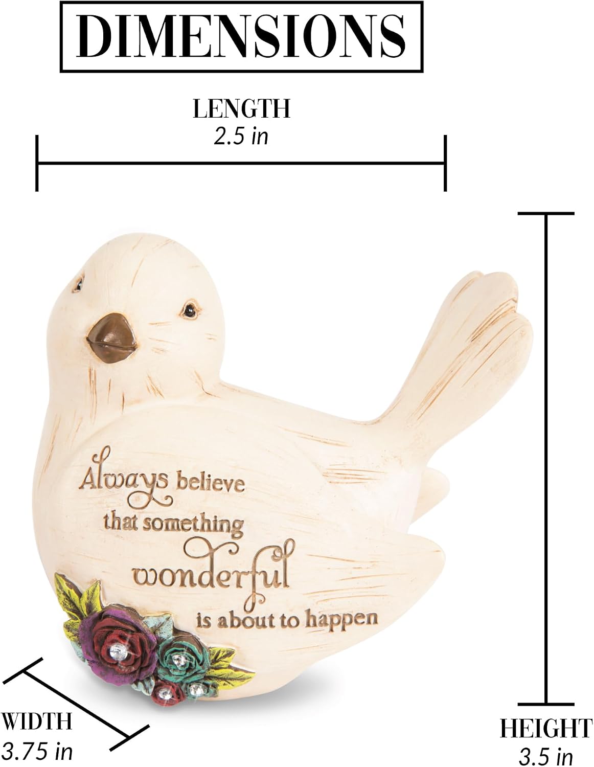 Simple Spirits 41107 Decorative Bird Something Wonderful Bird Figurine 3.5 / Multicolor