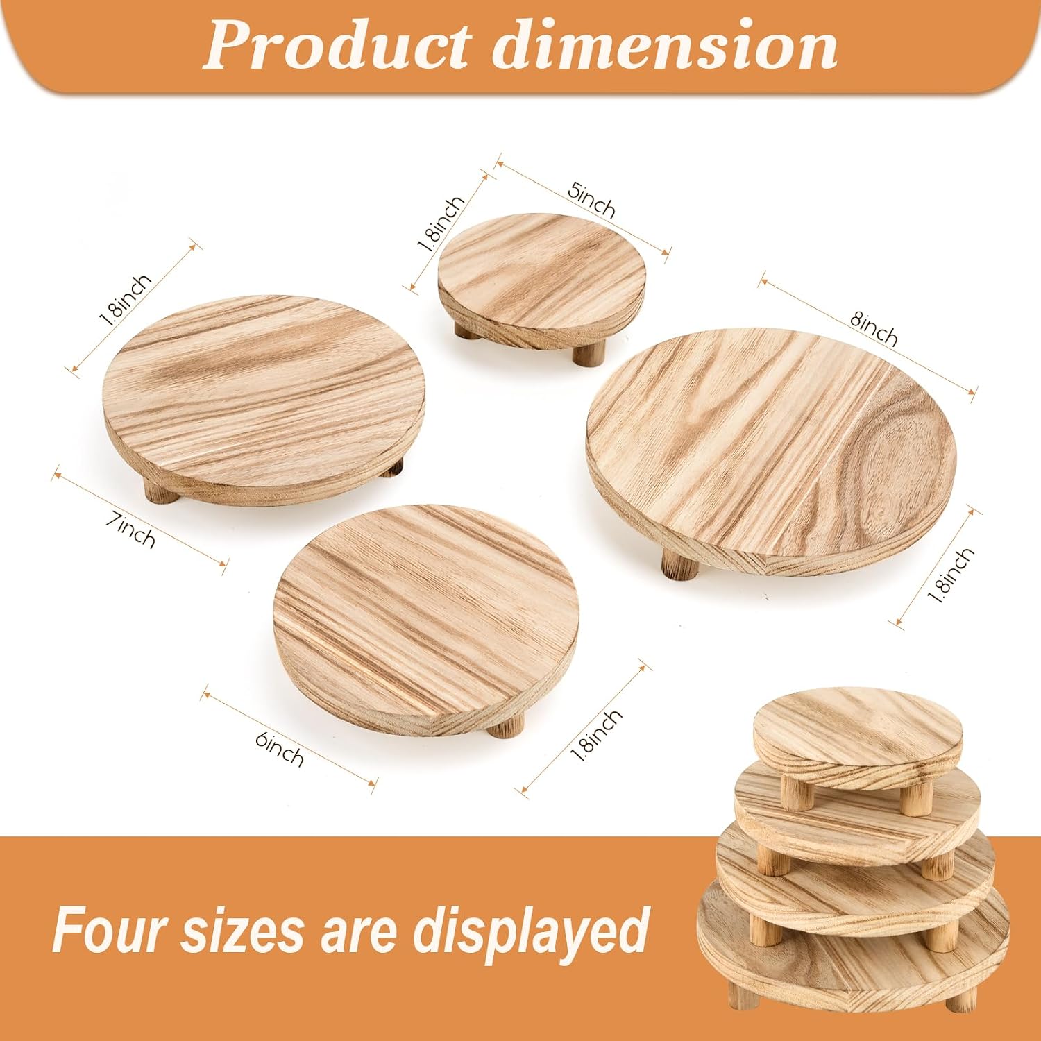 Wooden Riser Holder / Mini Risers Display Stands